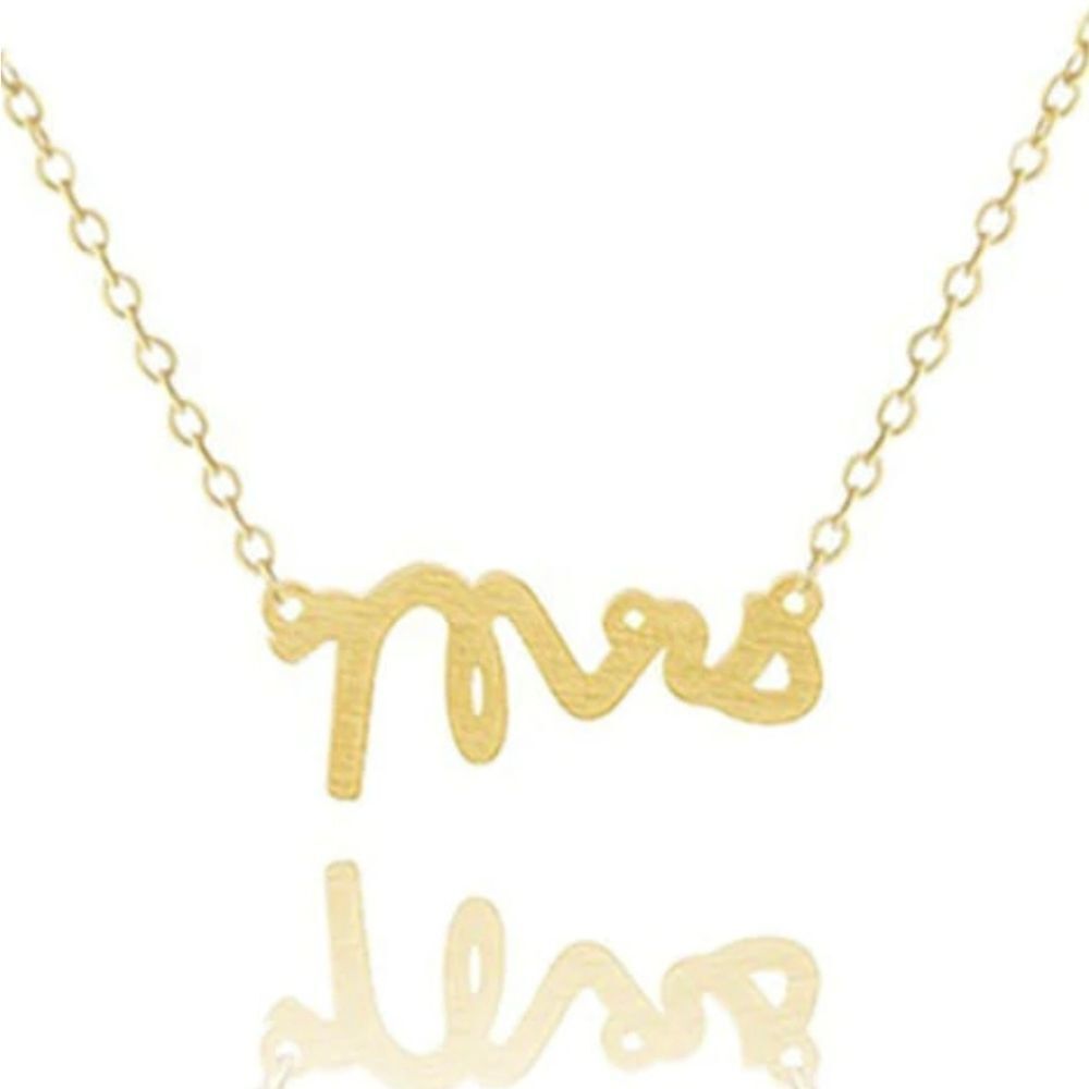 NWT Must Have Dainty Gold Tone Mrs Necklace